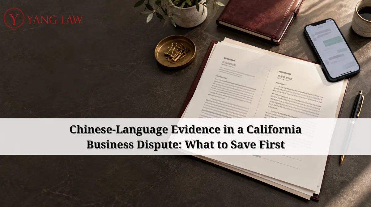 Chinese-language business evidence: contracts and messages in a California dispute
